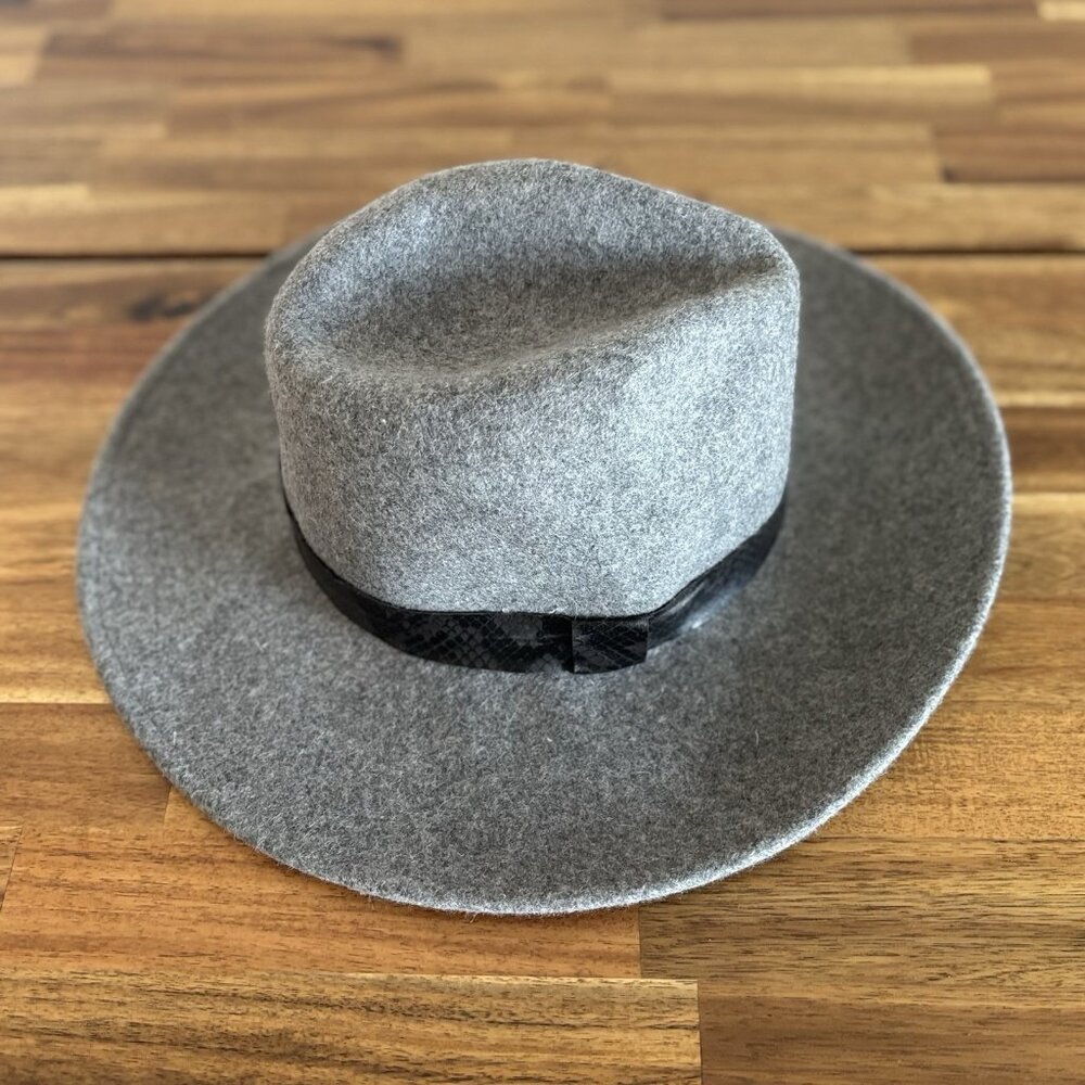 NWT TREASURE & BOND NORDSTROM Wool Fedora Hat Gray. NWT ONE SIZE Boho Neutrals